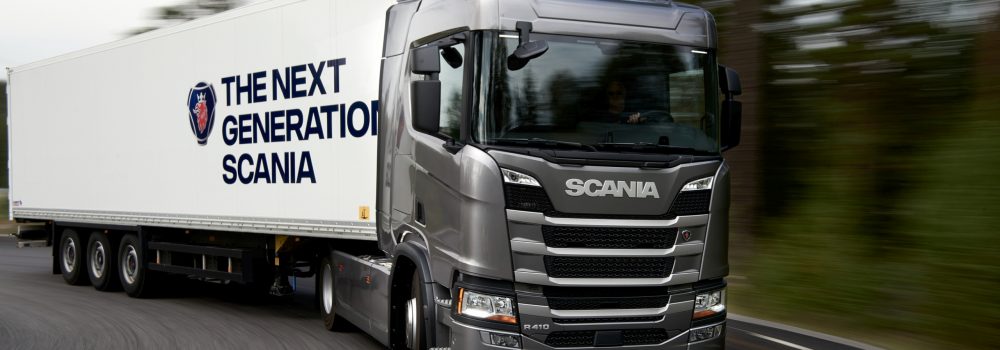 Scania R 410 4x2 box semitrailer